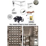 Manken İstanbul 300 Adet 25 cm Etiketli Tel Pano Kancası - Koruma Kauçuklu - Ekstra Güçlü - Raf Askısı - Raf Kancası