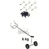 Manken İstanbul 40 Adet 15 cm Delikli Pano Kancası - Koruma Kauçuklu - Ekstra Güçlü - Raf Askısı - 2.5 cm Dip - 001-Renkli