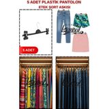 Manken İstanbul 5 Adet Ekonomik Pantolon Askısı - Şort Askısı - Etek Askısı - Elbise Askısı –yüksek Dayanıklılık
