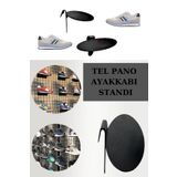 Manken İstanbul 5 adet Tel Panoya Geçme Plastik Ayakkabı Standı Ayakkabı Standı Ayakkabı Rafı