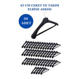 Manken İstanbul 50 Adet Plastik Yüksek Kalite Ceket Askısı, Elbise Askısı, Takım Elbise Askısı