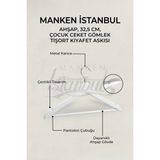 Manken İstanbul 6 Adet Çocuk Ahşap Ceket Askısı Gömlek Askısı Tişört Askısı Ahşap Askı Elbise Askısı