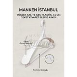 Manken İstanbul 6 Adet Lüks Beyaz Plastik Ceket Askısı Kıyafet Askısı Takım Elbise Askısı Etek Askısı Çok Renkli