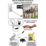 Manken İstanbul 65 Adet 15 cm Delüx Koruma Kauçuklu Kanallı Pano Kancası - Ekstra Güçlü - Raf Askısı - Raf Kancası