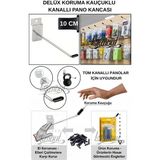 Manken İstanbul 75 Adet 10 cm Delüx Koruma Kauçuklu Kanallı Pano Kancası - Ekstra Güçlü - Raf Askısı - Raf Kancası