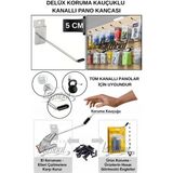 Manken İstanbul 85 Adet 5 cm Delüx Koruma Kauçuklu Kanallı Pano Kancası - Ekstra Güçlü - Raf Askısı - Raf Kancası