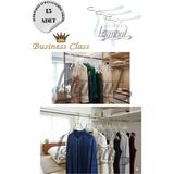 Manken İstanbul Business Class 15 Adet 40 cm Pleksi Şeffaf Gold Kanca Elbise Askısı Palto Ceket Askısı