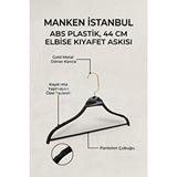 Manken İstanbul Delüks 10 Adet Gold Kancalı Abc Plastik Pantolon Askısı Etek Askısı Elbise Askısı Kıyafet Askısı Çok Renkli