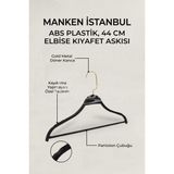 Manken İstanbul Delüks 5 Adet Gold Kancalı Abc Plastik Pantolon Askısı Etek Askısı Elbise Askısı Kıyafet Askısı