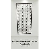 Manken İstanbul Duvara Monte Tel Pano Standı 90x190 Cm 40 Adet Kanca Bijuteri Standı Çorap Standı Telefon Standı