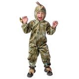 MaNMaNing Genç dinozor kostümü, hayvan, performans kıyafeti, cadılar bayramı, parti, oyun, kostüm, erkek çocuk, Kamuflaj, 5-6 Jahre