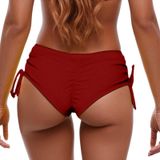 MaNMaNing Kadın bikini mayo yüksek bel bikini altı plaj yaz rahat bikini altı kadın (, Kırmızı, 4XL