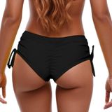 MaNMaNing Kadın bikini mayo yüksek bel bikini altı plaj yaz rahat bikini altı kadın (, Siyah, 4XL