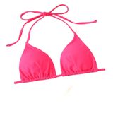 MaNMaNing Kadın modaya uygun bikini üstü büyük beden önden bağlamak için siyah Monokini plaj kadın (, sıcak gül rengi, L