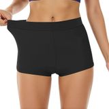 MaNMaNing Kadın yüzme şortu plaj havuzu rahat şık geniş bacak hafif hareket bikini üstü kadın mayosu (, Siyah, 5XL