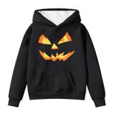 MaNMaNing Kız Kış Kapüşonlu Kazak Sıcak Polar Sweatshirt Cepli Dış Mekan Aktivite 4 14 Yaş Yumuşak Rahat Gündelik Cadılar Bayramı Kostümü Kız, Siyah, 4-5 Yaş