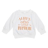 MaNMaNing Küçük çocuk bebek Cadılar Bayramı kıyafeti erkek kız kabak sweatshirt yuvarlak yaka kazak uzun kollu gömlek sonbahar kıyafeti kostüm, Beyaz, 2-3 Yaş