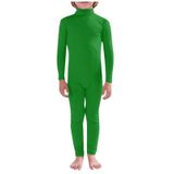 MaNMaNing Üniseks Tek Renkli Sahne Performans Kostümü Dikişsiz Dar Takım Kostümlü Oyun Dans Tulum Bodysuit Cadılar Bayramı, XL