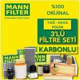 Mann-Filter Citroen C4 1.6 E-Hdi Filtre Bakım Seti 2011-2015 3kp