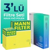 Mann Filter Ford Courier 1.5 Dizel Filtre Bakım Seti (2014-2019) 3 Lü