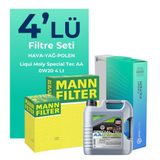 Mann Filter Mann Opel Insignia 1.5 Turbo Filtre Bakım Seti Liqui Moly Motor Yağlı (2017-2023) 4 Lü