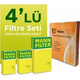 Mann Filter Opel Corsa 1.3 Dizel Filtre Bakım Seti (2011-2014) 4 Lü