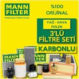 Mann-Filter Peugeot 301 1.2 Vti Filtre Bakım Seti 2013-2018 3kp