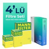 MANN FORD Fusion 1.4 Dizel Filtre Bakım Seti (2002-2012) 4 lü