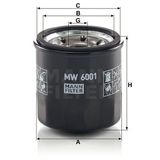 Mann MW6001 Yağ Filtresi