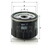 Mann MW77 Yağ Filtresi