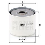 Mann P917/2X Yakıt Filtresi