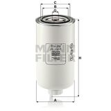 Mann PL250/1 Yakıt Filtresi
