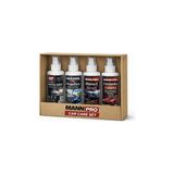 Mann Pro x 4 Bakım Seti-Carnauba Sıvı Wax+Yağmur Kaydırıcı+Far Temizleyici+Torpido Parlatıcı 150ML