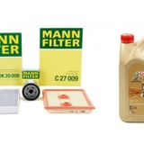 Mann Skoda Octavia 1.4 Tsi Yag Bakim Seti 2014-2019+Castrol Edge 5W30 4Lt 2023 Uretim Motor Yag