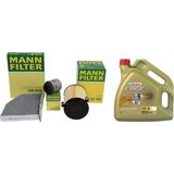 Mann Volskwagen Jetta 1.4 Tsı 122 Bg (Cax) Filtre Seti (Yakıt Hariç) Castrol 5W-30 Ll 4 Litre Yağlı Mann Marka