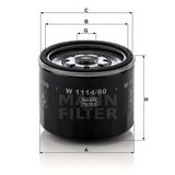 Mann W1114/80 Yağ Filtresi