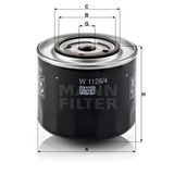Mann W1126 Yağ Filtresi