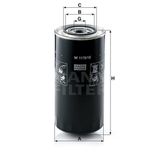 Mann W1170/15 Yağ Filtresi