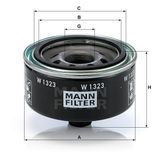 Mann W1323 Yağ Filtresi