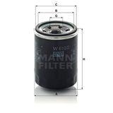 Mann W610/2 Yağ Filtresi