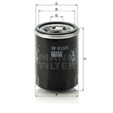 MANN W610/6 Filtre Yag - ( Honda: Accord 90-03 / CIVic 88-00 / Cr-V 2006 2.0I ) W6106 (WE268545)