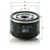 Mann W7003 Yağ Filtresi