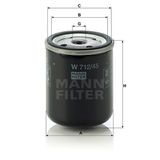 Mann W712/45 Hidrolik Şanzıman Filtresi