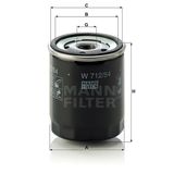 Mann W712/54 Yağ Filtresi
