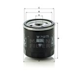 Mann W712/75 Yağ Filtresi