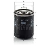 Mann W712/82 Yağ Filtresi
