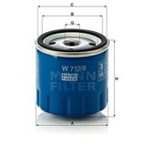 Mann W712/9 Yağ Filtresi