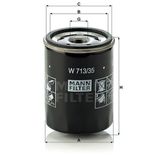 Mann W713/35 Yağ Filtresi