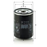 Mann W717/2 Yağ Filtresi