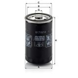 Mann W719/14 Yağ Filtresi